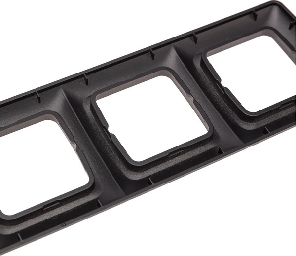 Изображение товара Рамка для выключателей и розеток Kranz KR-78-0347 (черный металлик)