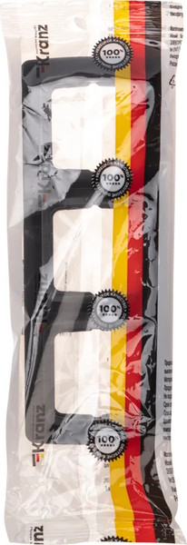 Изображение товара Рамка для выключателей и розеток Kranz KR-78-0347 (черный металлик)