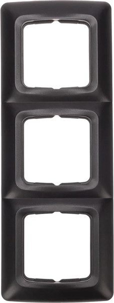 Изображение товара Рамка для выключателей и розеток Kranz KR-78-0347 (черный металлик)