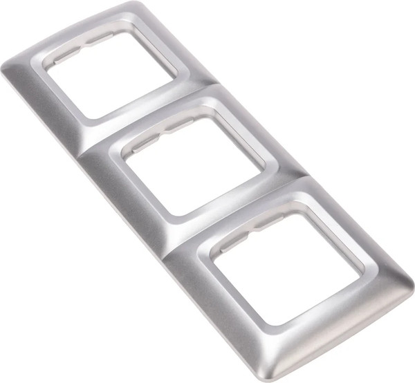 Изображение товара Рамка для выключателей и розеток Kranz KR-78-0287 (серебряный)