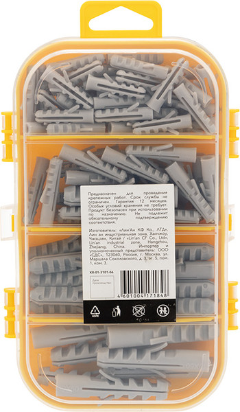 Изображение товара Дюбель распорный Kranz KR-01-3101-06 (170шт)