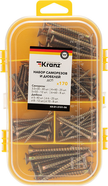 Изображение товара Дюбель распорный Kranz KR-01-3101-06 (170шт)
