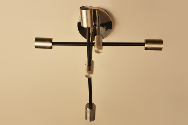 Изображение товара Потолочный светильник Mirastyle BL-4658/4 SN+BK