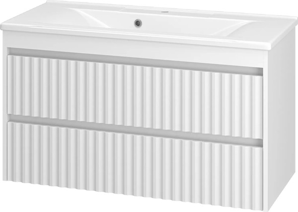 Изображение товара Тумба с умывальником Brevita Balaton 100 / BAL-06100-01-01П2Я+5004100