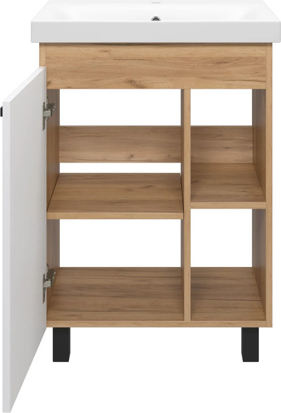 Изображение товара Тумба с умывальником Misty Крафт 60 / П-Кра-07060-011+UM-MOD60SL/1