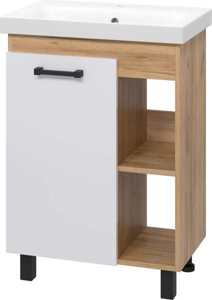 Изображение товара Тумба с умывальником Misty Крафт 60 / П-Кра-07060-011+UM-MOD60SL/1