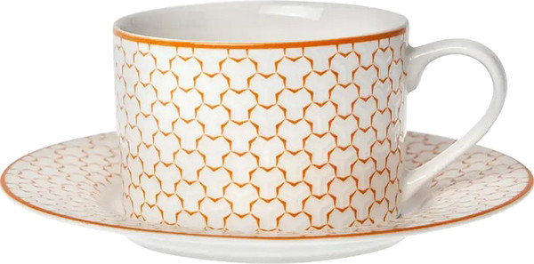 Изображение товара Чашка с блюдцем HomeQueen Медовая 77095