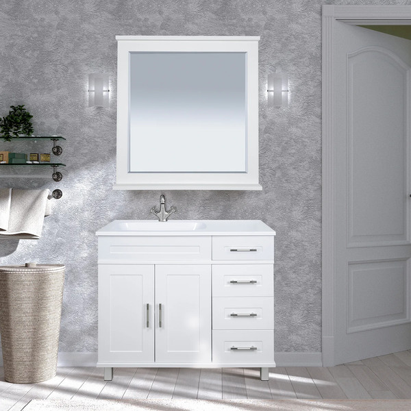 Изображение товара Тумба с умывальником Misty Купер 90 / П-Куп01090-0124ЯЛ+ФР-00003411