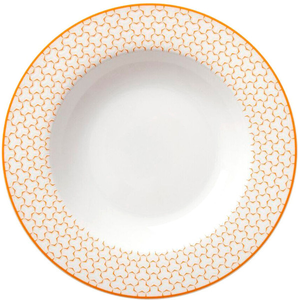 Изображение товара Тарелка столовая глубокая HomeQueen Медовая 77093