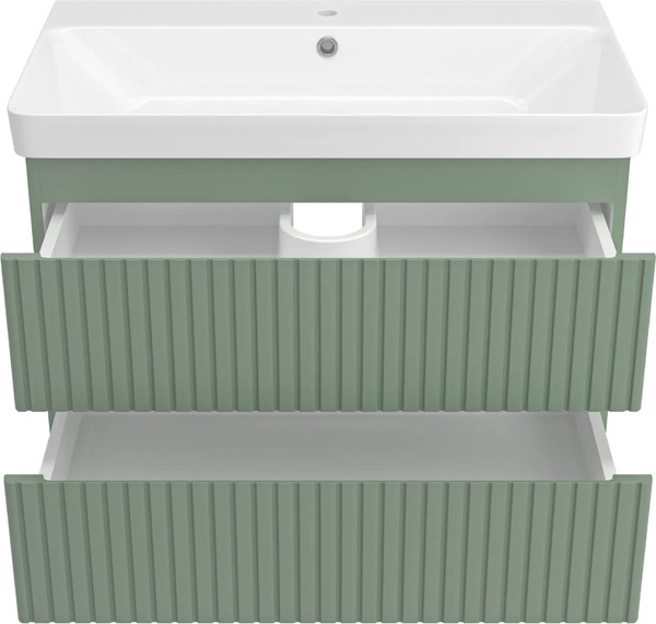 Изображение товара Тумба с умывальником Brevita Victory 80 / VIC-09080-0802Я+11080-KL