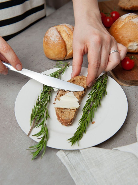 Изображение товара Тарелка закусочная (десертная) HomeQueen Белый Лотос 77088