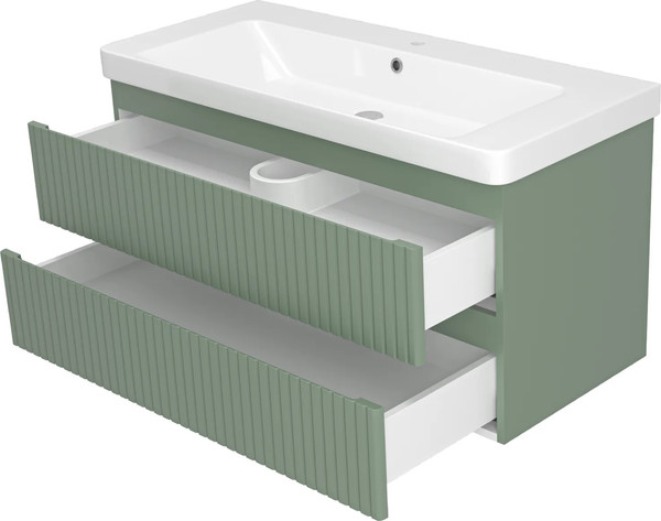 Изображение товара Тумба с умывальником Brevita Victory 105 / VIC-09105-0802Я+11105-KL