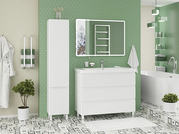 Изображение товара Тумба с умывальником Brevita Victory 105 / VIC-07105-0103Я+11105-KL