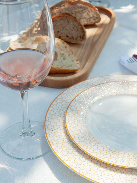 Изображение товара Тарелка столовая обеденная HomeQueen Медовая 77091