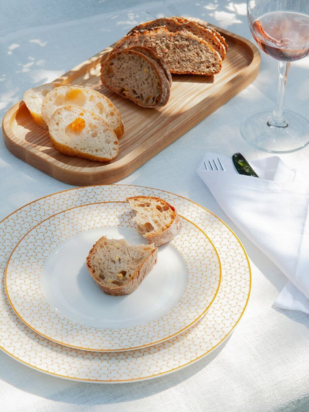 Изображение товара Тарелка столовая обеденная HomeQueen Медовая 77091