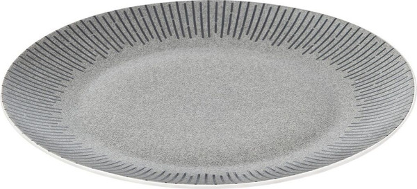 Изображение товара Тарелка столовая обеденная HomeQueen Нуар 77106 (серый)