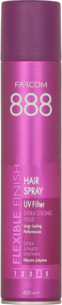 Изображение товара Лак для укладки волос Farcom Flexible Finish экстрасильной фиксации (400мл)
