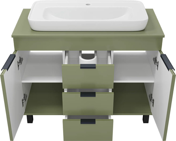 Изображение товара Тумба с умывальником Brevita Enfida 100 / ENF-06100-0843Я+0117