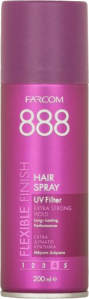 Изображение товара Лак для укладки волос Farcom Flexible Finish экстрасильной фиксации (200мл)
