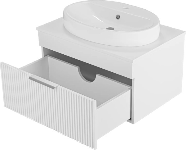 Изображение товара Тумба с умывальником Brevita Enfida 70 / ENF-06070-0141Я+0116