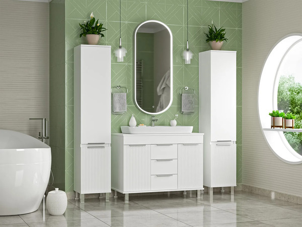 Изображение товара Тумба с умывальником Brevita Enfida 100 / ENF-06100-0143Я+0117