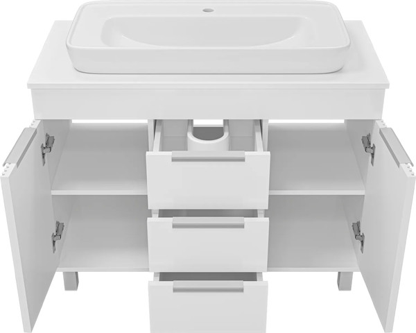 Изображение товара Тумба с умывальником Brevita Enfida 100 / ENF-06100-0143Я+0117