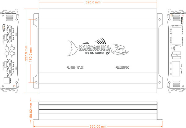 Изображение товара Автомобильный усилитель DL Audio Barracuda 4.85 V.2