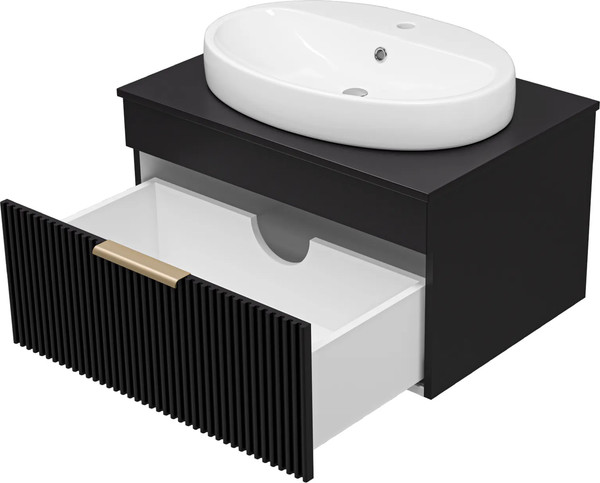 Изображение товара Тумба с умывальником Brevita Enfida 70 / ENF-06070-0241Я+0116