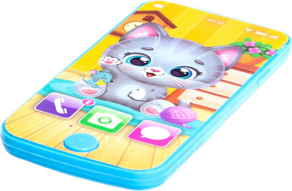 Изображение товара Развивающая игрушка Zabiaka Телефон. Мой котенок / 7099441 (голубой)