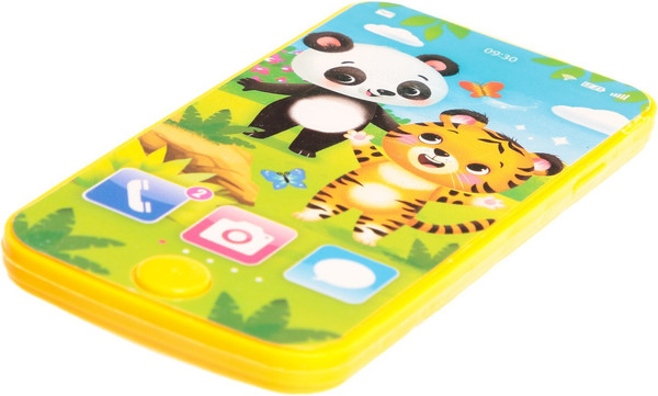 Изображение товара Развивающая игрушка Zabiaka Телефон. Тигруля и мишка / 7099437 (желтый)