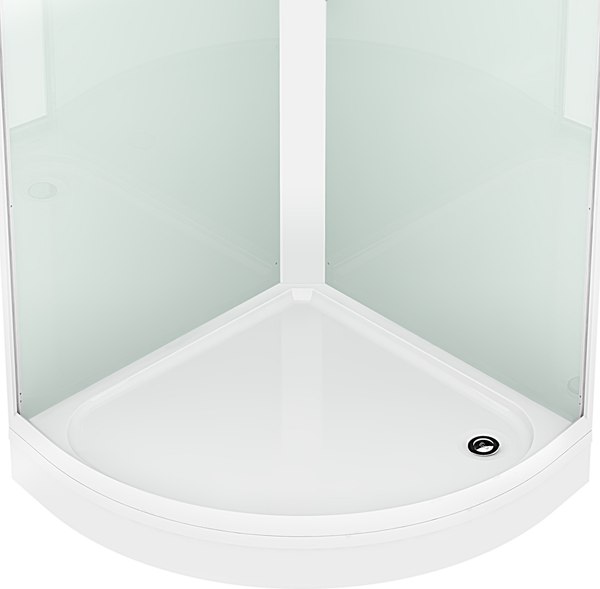 Изображение товара Душевая кабина Domani-Spa Simple 99 / DS01Sm99LWCl00 (белый/прозрачное стекло)