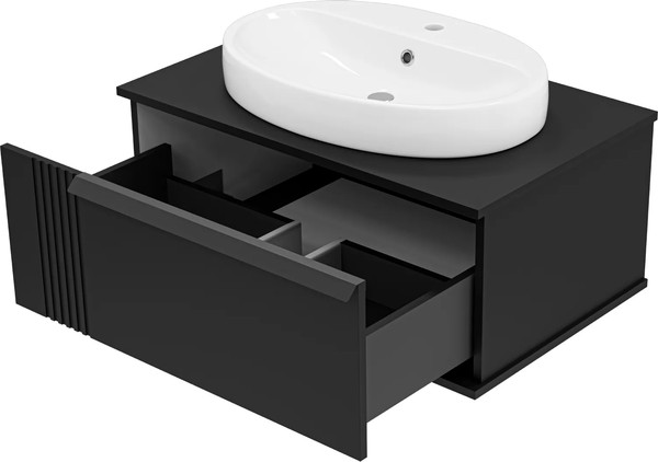 Изображение товара Тумба с умывальником Brevita Savoy 80 / SAV-09080-0301Я+0116