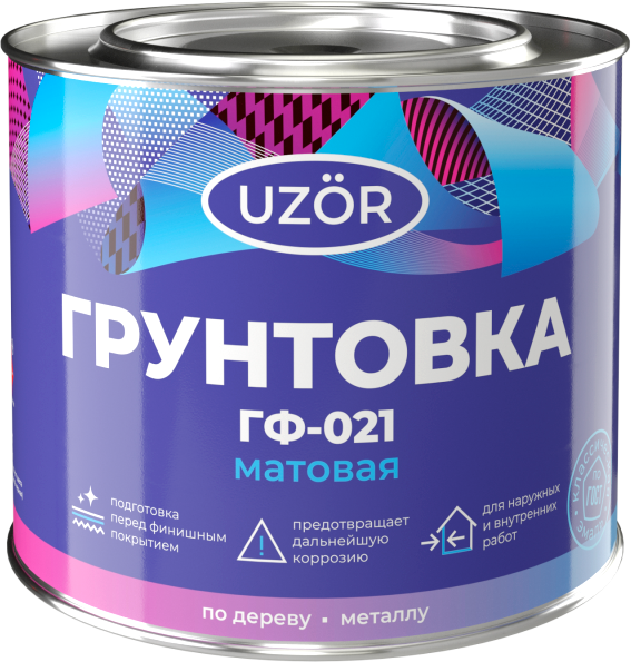 Изображение товара Грунтовка Сайвер Узор ГФ-021 (800г, красно-коричневый)