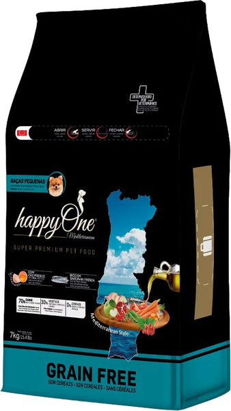 Изображение товара Сухой корм для собак HappyOne Mediterraneum со свежим яйцом и свежей сардиной (7кг)