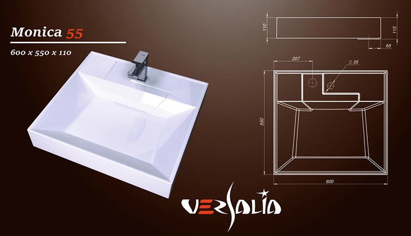 Изображение товара Накладка на сливное отверстие Versalia Monica