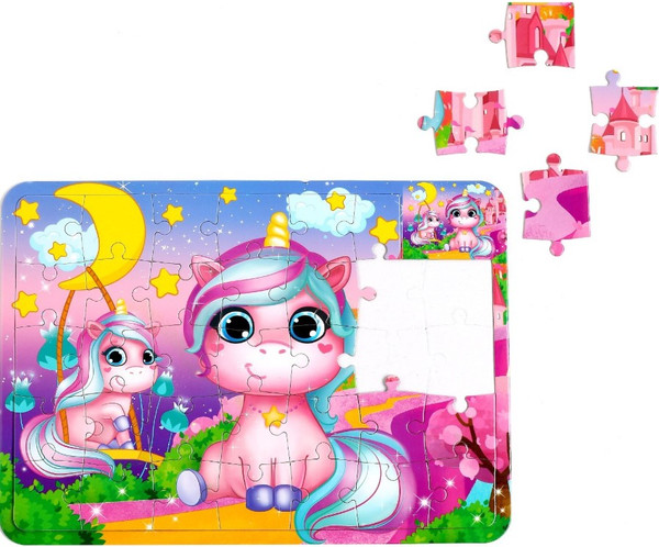 Изображение товара Развивающая игра Puzzle Time Мир чудес. С раскраской / 4659715 (34эл)