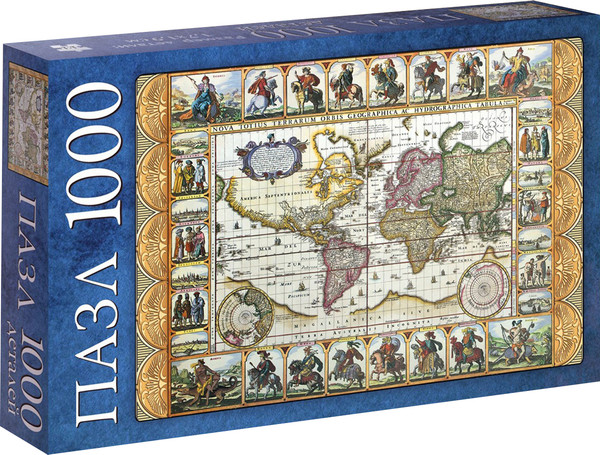 Изображение товара Пазл Puzzle Time Карта мира / 10733567 (1000эл)