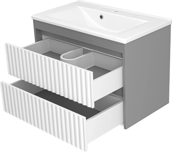Изображение товара Тумба с умывальником Brevita Balaton 80 / BAL-06080-01-012Я+5003800