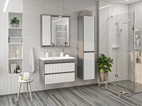 Изображение товара Тумба с умывальником Brevita Balaton 80 / BAL-06080-01-012Я+5003800