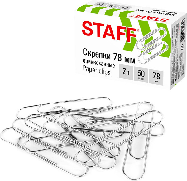 Изображение товара Скрепки Staff 270449 (50шт)