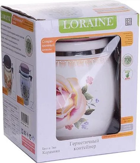 Изображение товара Емкость для хранения Loraine Розы 27742