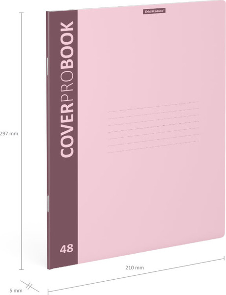Изображение товара Тетрадь Erich Krause CoverProBook Pastel / 55230 (48л, розовый)