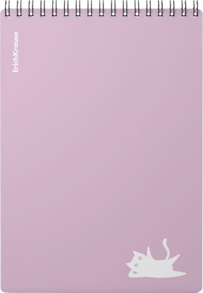 Изображение товара Блокнот Erich Krause Brave Cats / 61993 (80л, фиолетовый)
