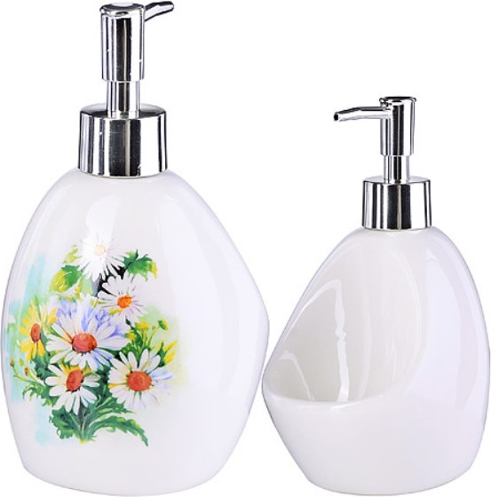 Изображение товара Дозатор для жидкого мыла Loraine Ромашка 30769