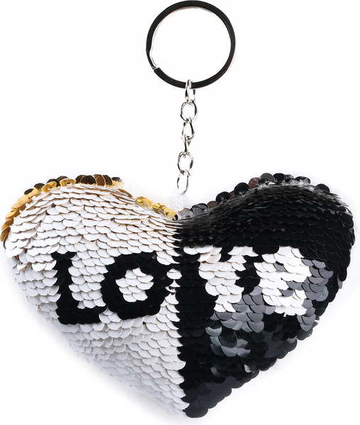 Изображение товара Брелок Sima-Land Сердечко на брелоке / 10091855 (белый)