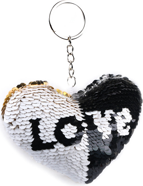 Изображение товара Брелок Sima-Land Сердечко на брелоке / 10091855 (белый)