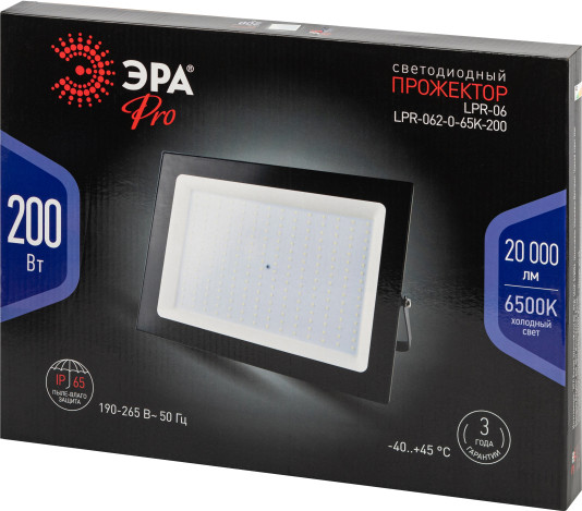 Изображение товара Прожектор ЭРА Pro LPR-062-0-65K-200 / Б0064695