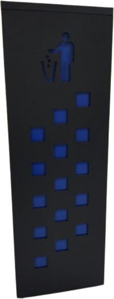 Изображение товара Урна уличная BZT DumKK (серый муар/синий)