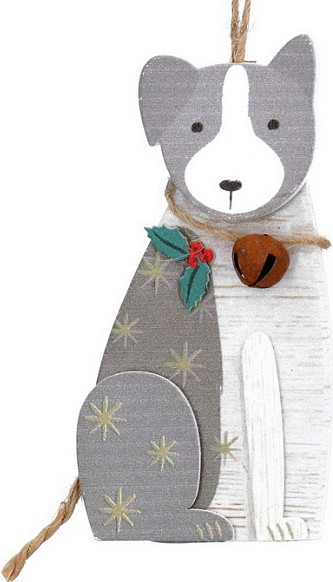 Изображение товара Елочная игрушка Gisela Graham New England Animal Farm. Пес /16624-1