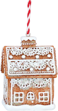 Изображение товара Елочная игрушка Gisela Graham Ski Lodge. Пряничный домик / 10489